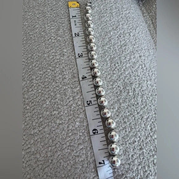 Tiffany & Co Ball Bead 10mm Sterling Silver Bracelet Shiny Excellent Condition - Picture 4 of 8